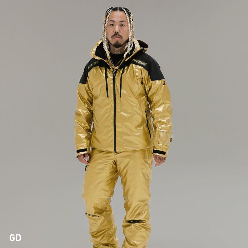 NNOUM ノアム スキー ウェア メンズ 上下セット＜2023＞STIME×nnoum NN22FTP02MGD S.TIMEコラボ スキーウェア エスタイム×ノアム〔SA〕 NN22FTP02MGD TIMEコラボ スキーウェア 裏地は保温性 伸縮性があり着心地も抜群