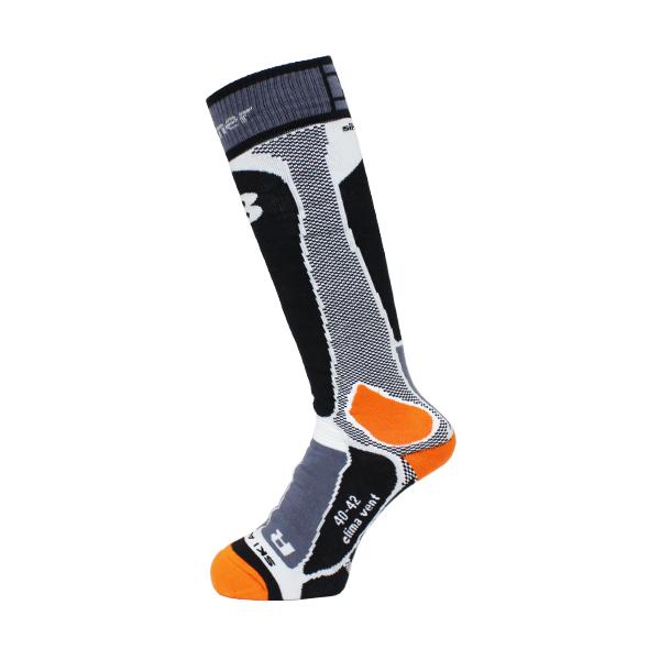 Berkner〔ベルクネル ソックス スキー靴下〕 SOCKS SKI ALPIN〔GREY/ORANGE〕 | ベルクネル