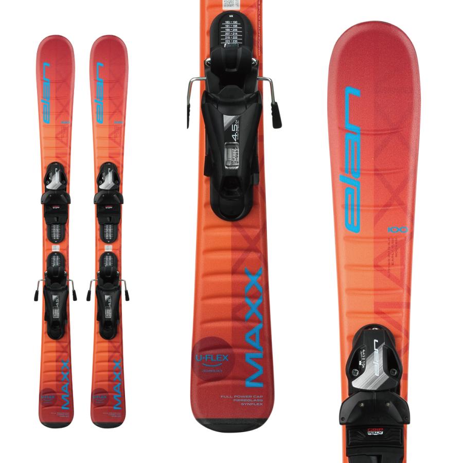 ELAN MAXX ORANGE JRS +ビンディング ジュニア elan（エラン） スキー板 キッズ ジュニア ＜2024＞ MAXX ORANGE JRS