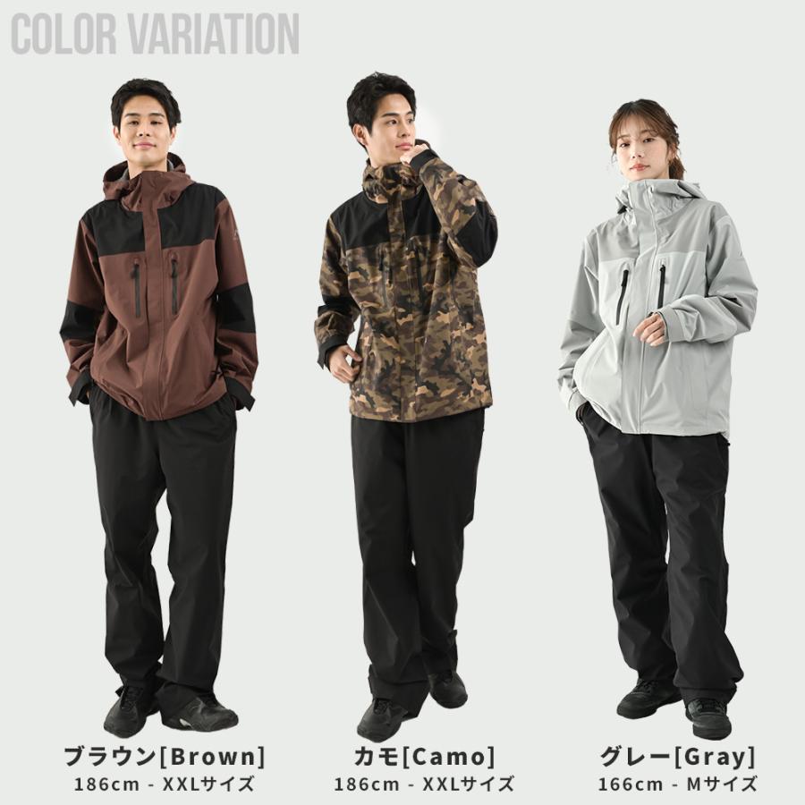 レインウェア 上下セット レインスーツ メンズ レディース 自転車 カッパ レインパンツ ゴルフ 登山 透湿防水 雨合羽 雨具 AMERAKU アメラク | NNOUM | 16