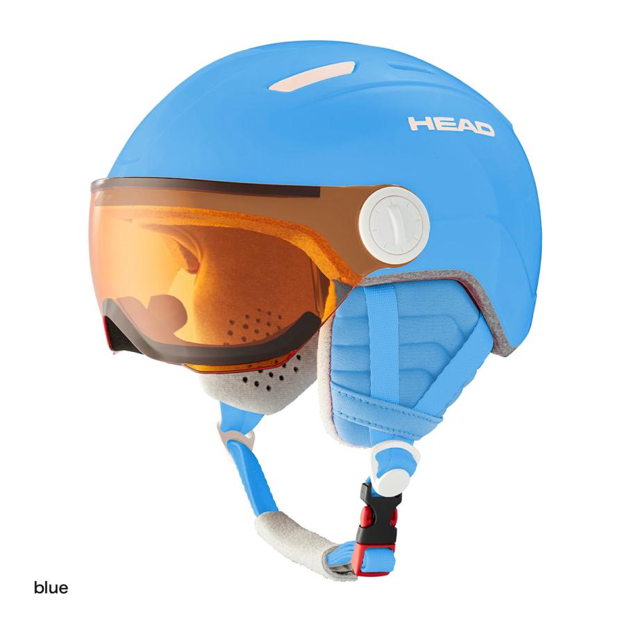 HEAD　バイザージュニアスキーヘルメット Amazon | head ヘッド キッズ ヘルメット バイザー付き メガネ