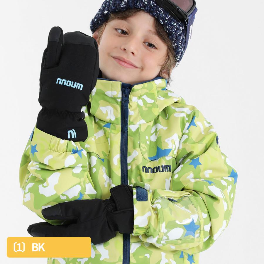 スキー グローブ スノーボード スノボ キッズ ジュニア 手袋 NNOUM ノアム 子供 男の子 女の子 ミトン 3本指 軽量 防寒 スノーグローブ ストレッチ | NNOUM | 05