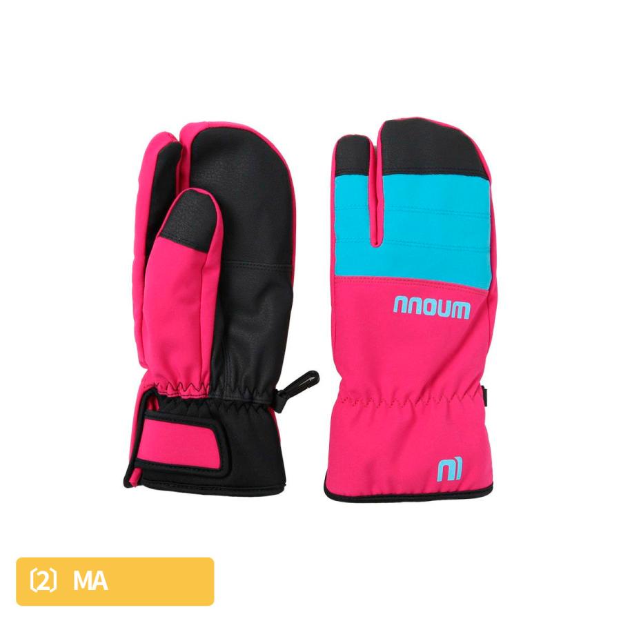 スキー グローブ スノーボード スノボ キッズ ジュニア 手袋 NNOUM ノアム 子供 男の子 女の子 ミトン 3本指 軽量 防寒 スノーグローブ ストレッチ | NNOUM | 08