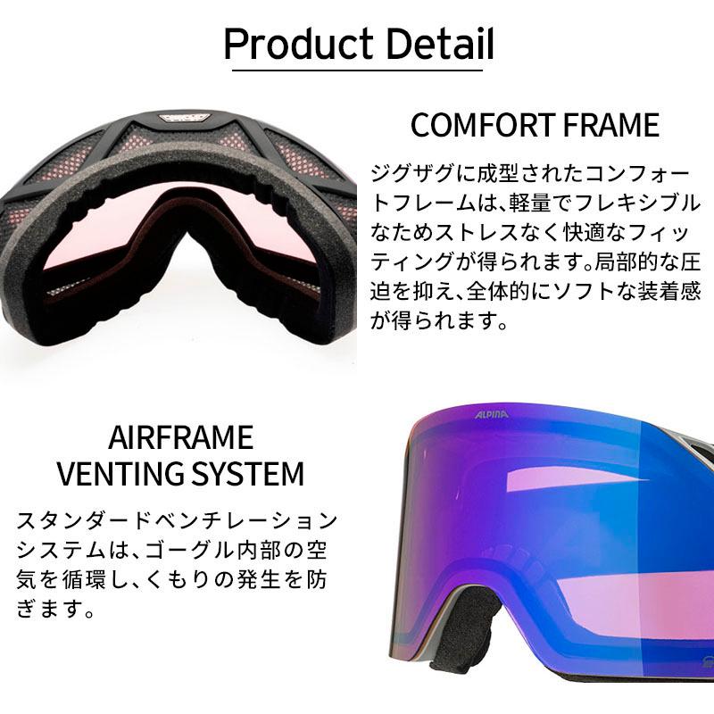 ALPINA（アルピナ） スキーゴーグル ゴーグル メンズ レディース