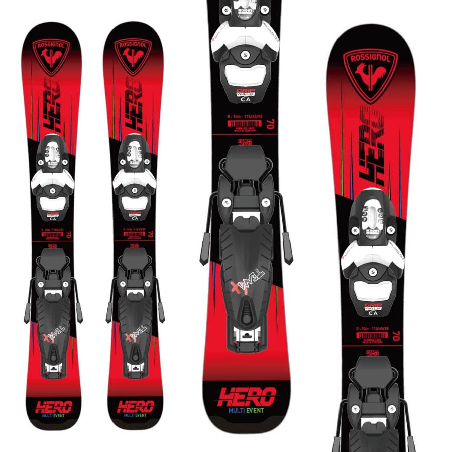 ROSSIGNOL ロシニョール スキー板 キッズ ジュニア 2026 HERO PRO + TEAM 4 GW プレート/ビンディング セット 取付無料 | ROSSIGNOL | 04