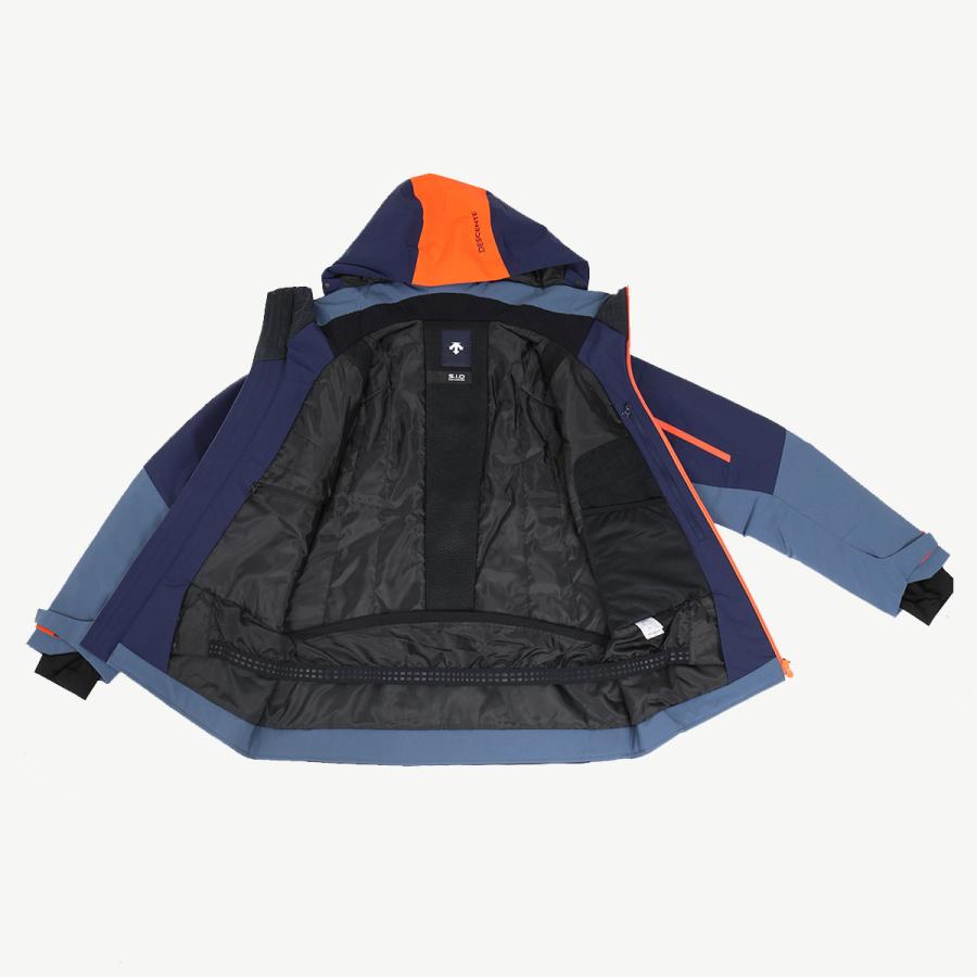 DESCENTE スキーウェア メンズL 黒/グレー/青 DESCENTE（デサント） スキーウェア アウター ジャケット メンズ