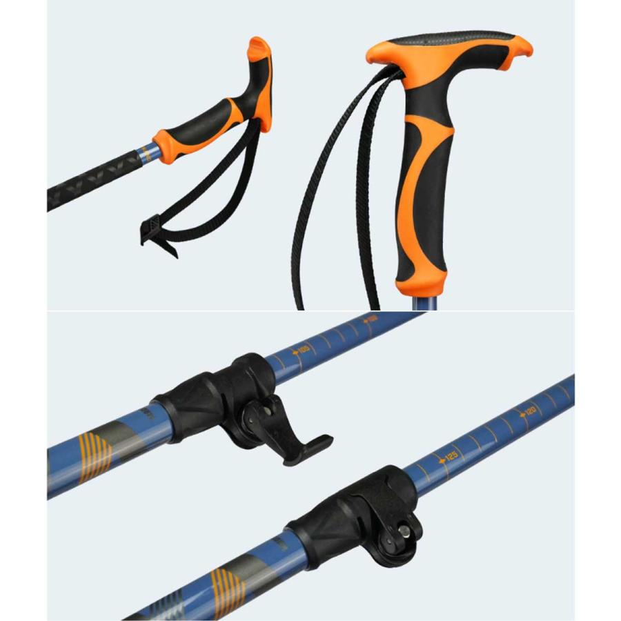 ★美品★お洒落　シナノ　スキーポール ストック 収縮ポール　調整可能 SINANO（シナノ） スキーポール ストック メンズ レディース＜2026