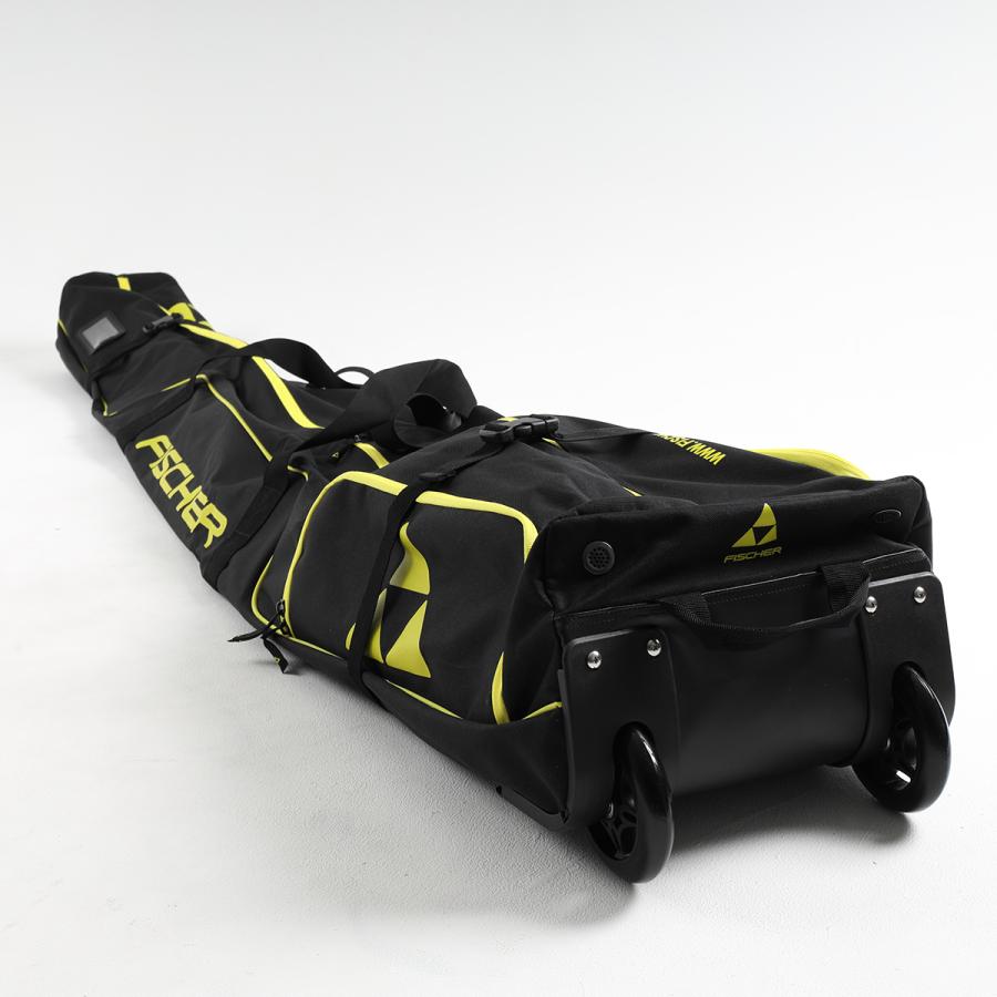 【激安価格】FISCHER スキー用キャリーバック黒 FISCHER（フィッシャー） スキーケース 2台用 2025 SKICASE 2 PAIR
