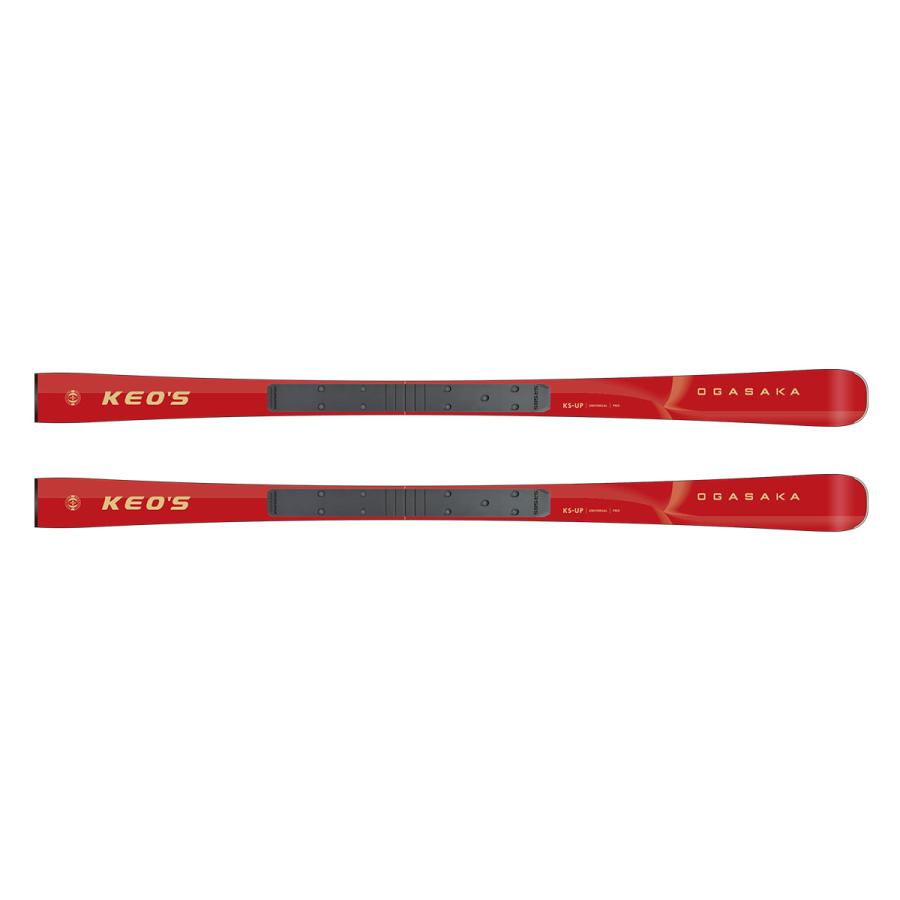 OGASAKA オガサカ スキー板 メンズ レディース＜2026＞KEO'S 〔ケオッズ〕 KS-UP RD/BK + SR585【板とプレートのみ】の画像