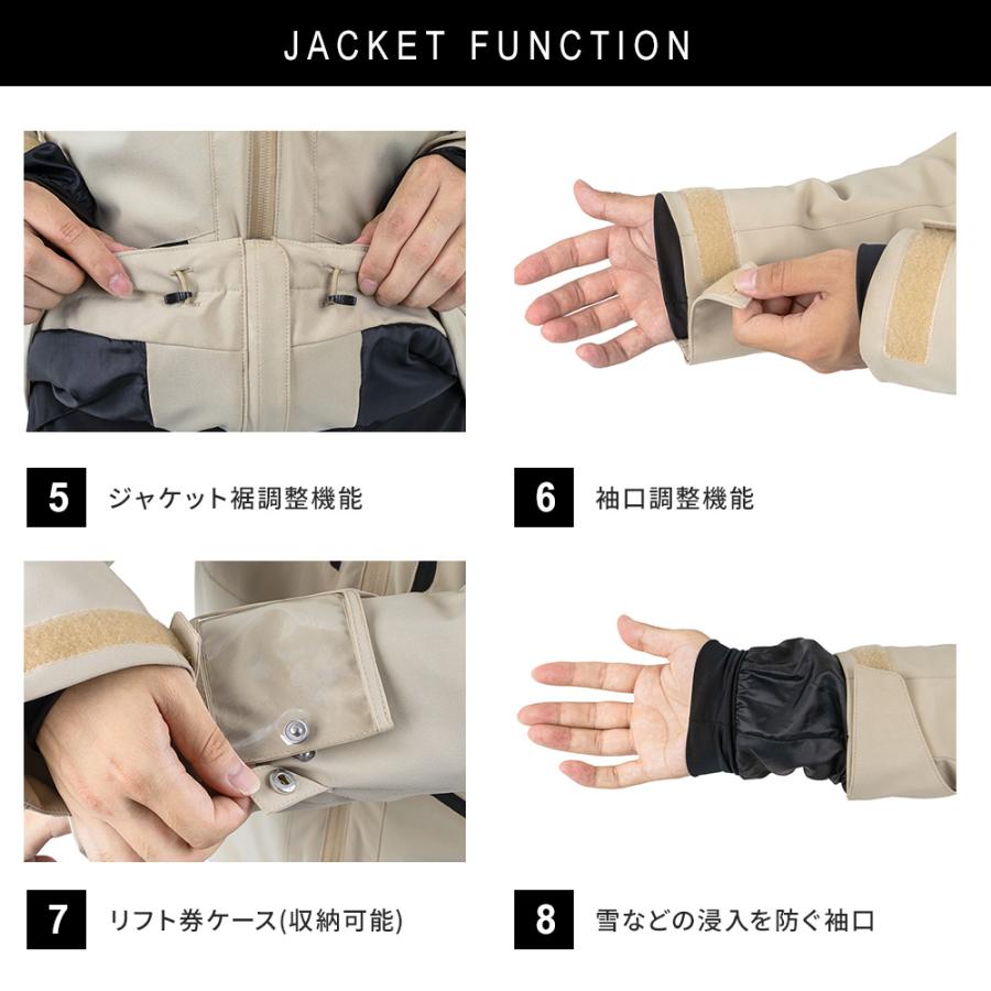 NNOUM スキーウェア メンズ 上下セット ハイブランドと同工場で安心の