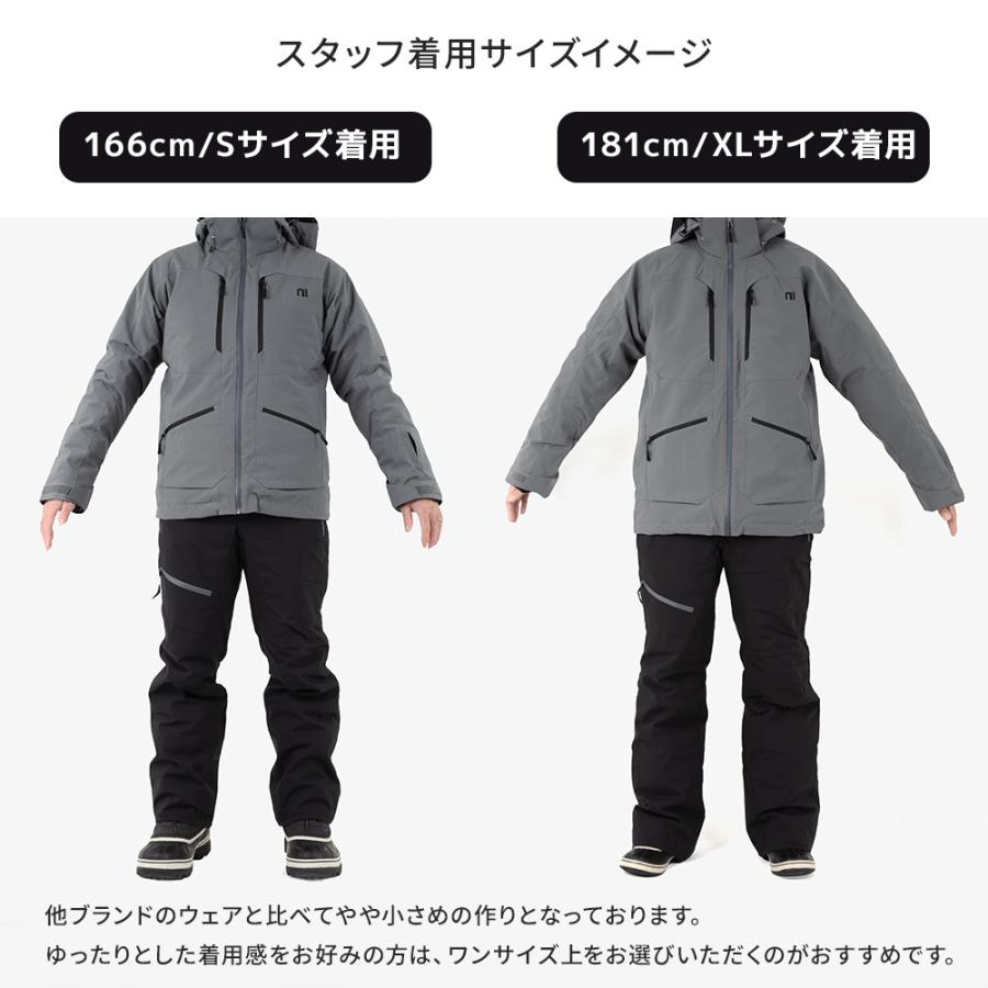 nnoum メンズスキーウェア上下セット Sサイズ NNOUM 【全品P10倍！8日23時59まで】スキーウェア メンズ 上下セット