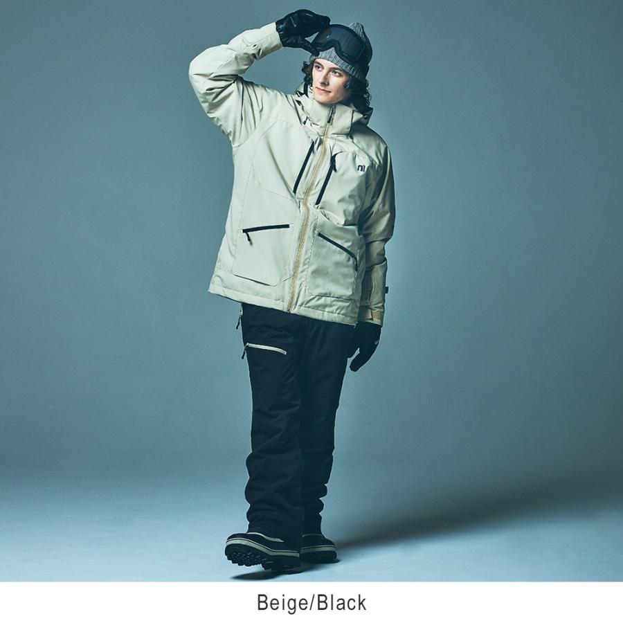 【新品未使用】nnoun ホワイト XL スキーウェア NN25NFTP07M NNOUM 【25日限定！全品P10倍！】スキーウェア メンズ 上下セット ハイ