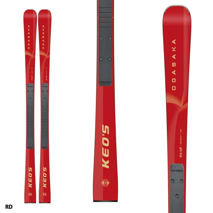OGASAKA オガサカ スキー板 メンズ レディース＜2026＞KEO'S 〔ケオッズ〕 KS-UP RD/BK + SR585 + マーカー XCOMP 16 GW ビンディング セット 取付無料 | OGASAKA | 01