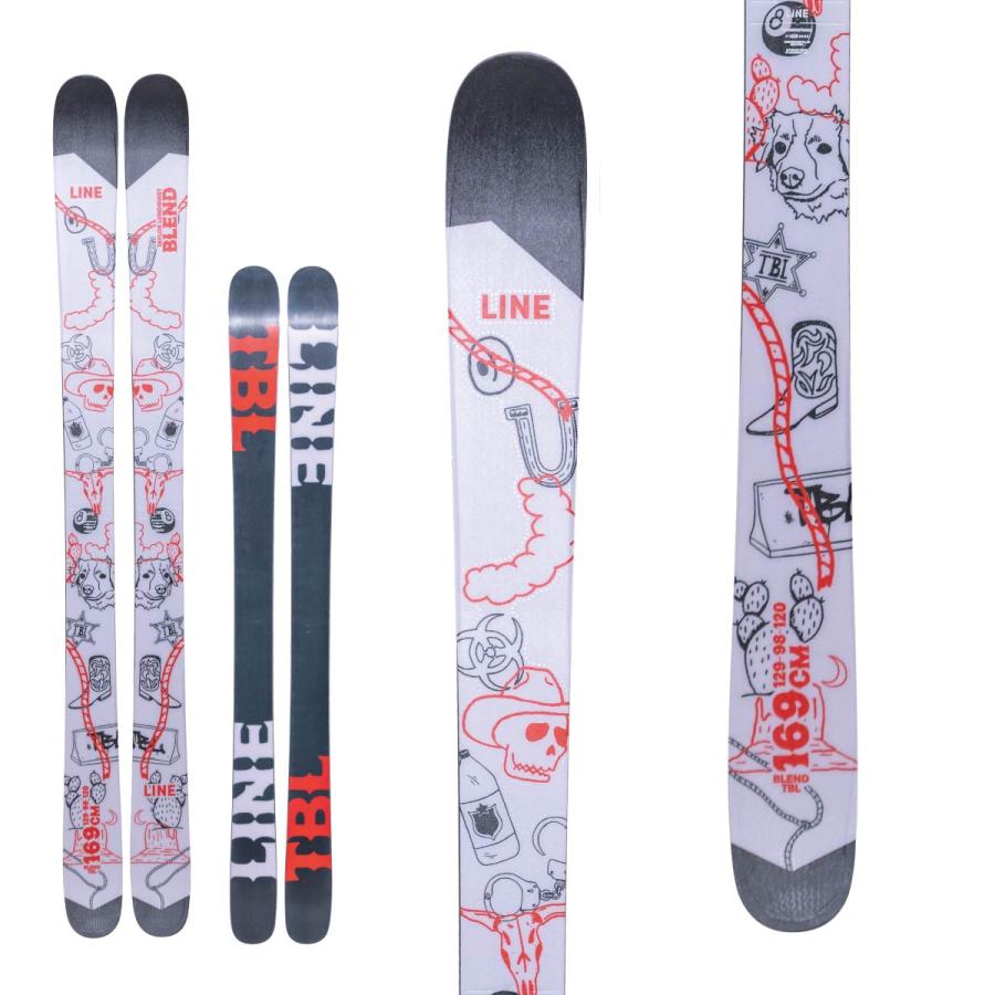 未使用　LINE BLEND スキー 2本セット ビンディング付き 未使用 LINE BLEND スキー 2本セット ビンディング付き 未使用 LINE