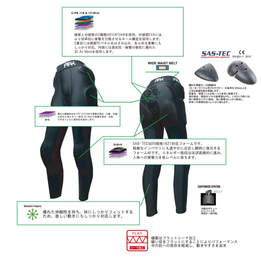 ARK エーアールケイ スキー ヒッププロテクター メンズ レディース