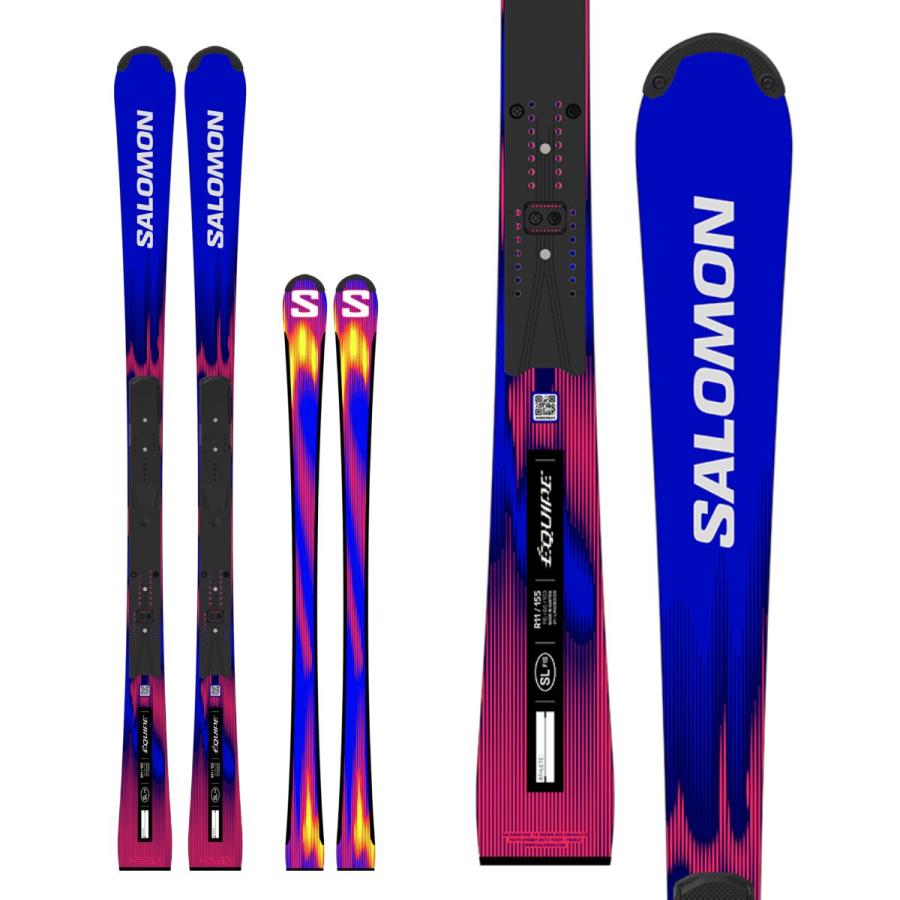 SALOMON サロモン スキー板 ジュニア【U16/U14】＜2027＞ EQUIPE FIS SL/【L49280000+】+P98 + ICON RS 12 ビンディングセット 取付無料【FIS対応】 | SALOMON | 01