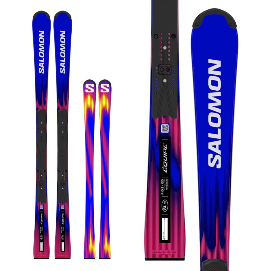 SALOMON サロモン スキー板 ジュニア【U14】＜2027＞ EQUIPE FIS SL/【L49280100+】+P98+ICON RS 12 ビンディングセット取付無料【FIS対応】 | SALOMON | 01