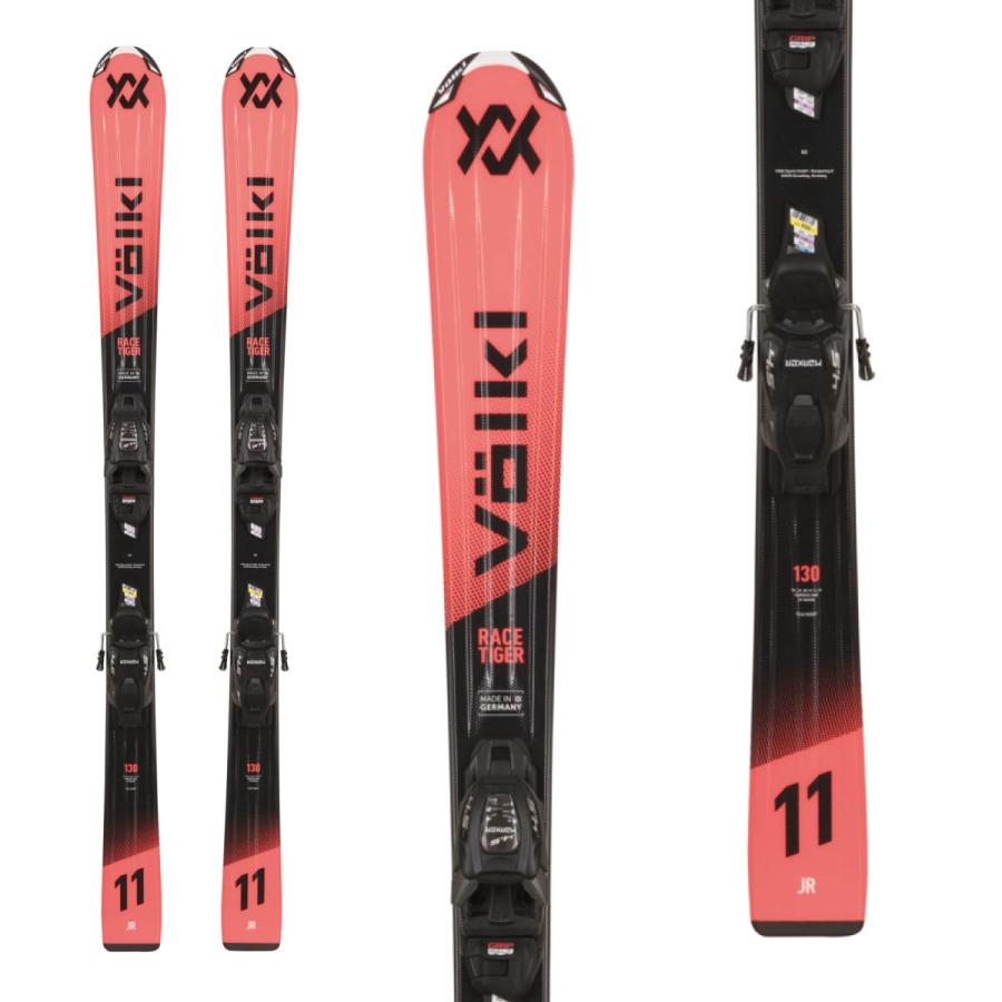 VOLKL フォルクル スキー板 キッズ ジュニア 2027 RACETIGER JR + VMOTION + 4.5 VMOTION JR 70MM ビンディング セット 取付無料 | VOLKL | 01