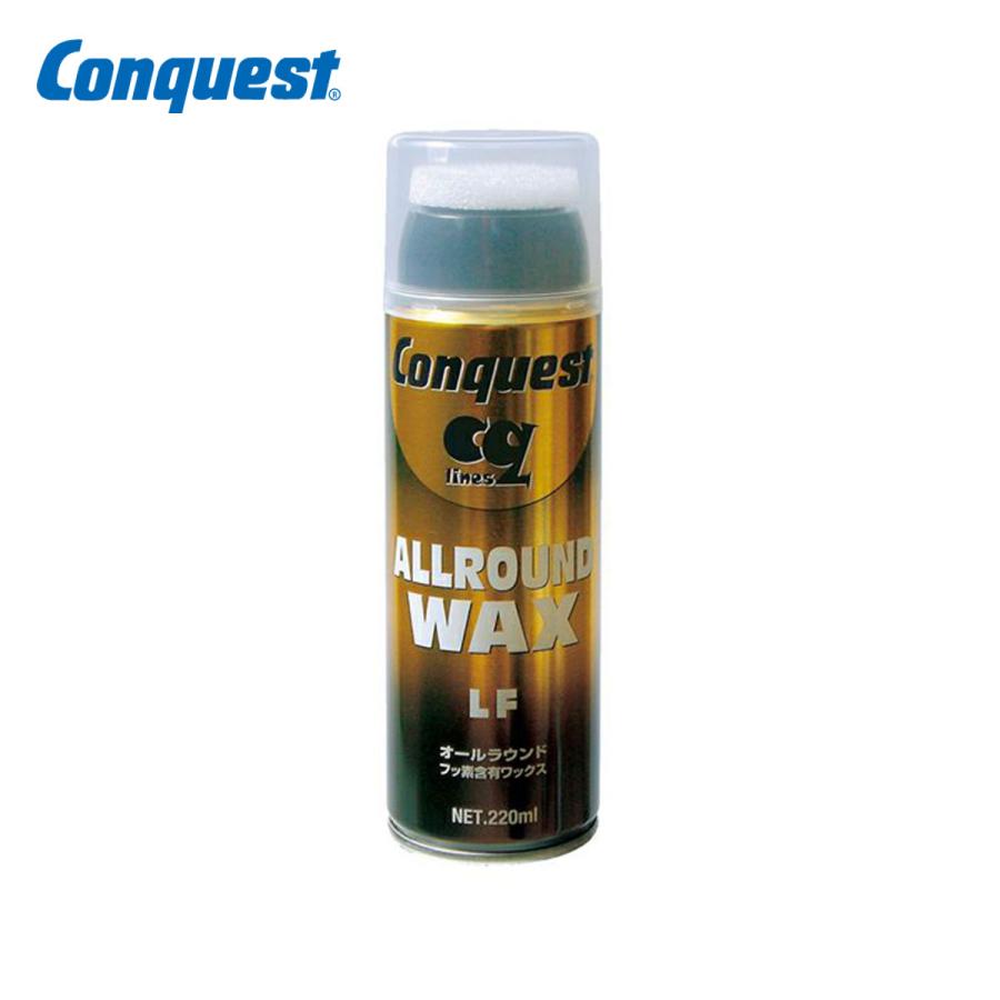 CONQUEST コンケスト ワックス オールラウンドLF ワックス CMR50F〔220ml〕 スプレー スキー スノーボード スノボ 〔SA〕 メンテナンス用品 DOMINATOR(ドミネーター) フィニッシュクロス2枚 FN2