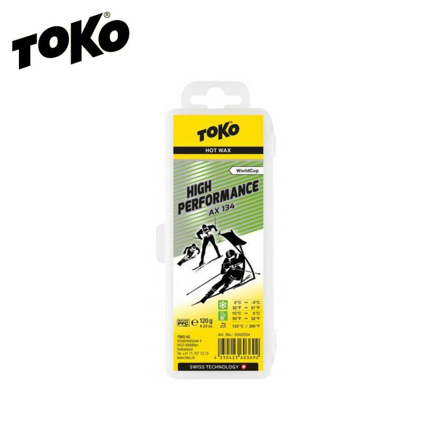 TOKO HF AX 134 ホットワックス 120g TOKO（トコ） ワックス High Performance AX134 120g 5502034 固形