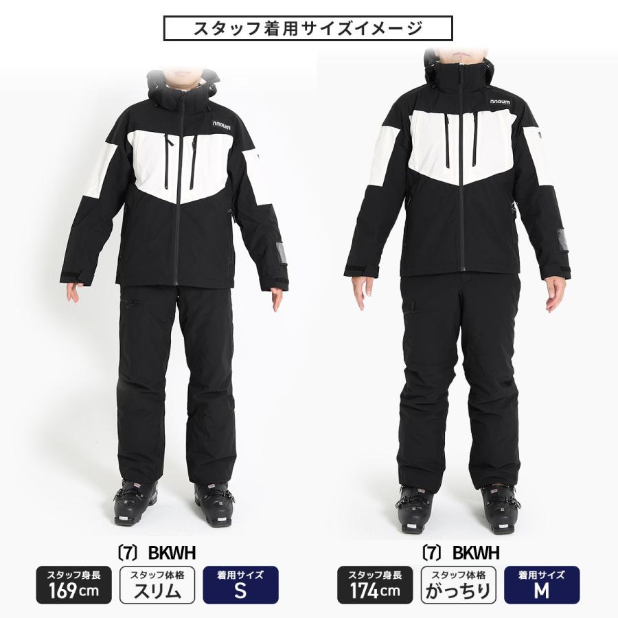 スキーウェアスキーウェア メンズ L上下セット NNOUM ノアム 美品 NNOUM スキーウェア メンズ レディース 上下セット ノアム 耐水圧