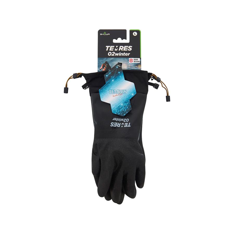 SHOWA テムレス　ゴム手袋 　Lサイズ　/　35双セット TEMRES テムレス 02winter GLOVES SHOWA 裏ボア付 防寒 防水 カフ付き
