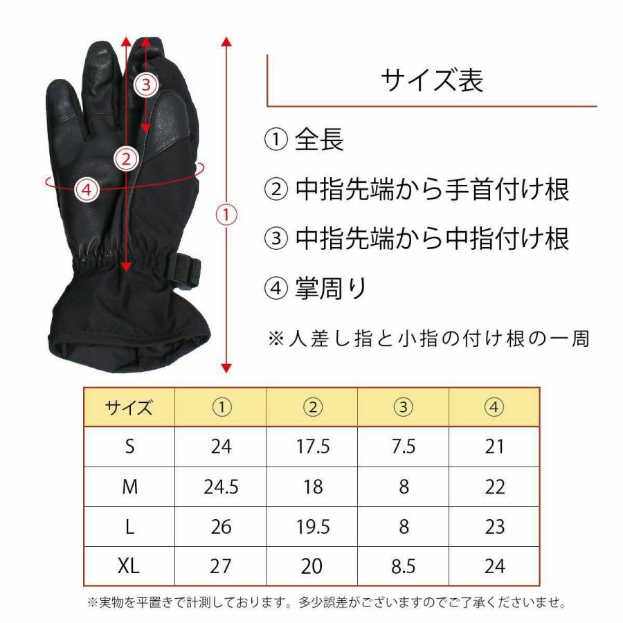 スキー グローブ スノーボード スノボ グローブ 手袋 レディース 耐水圧10000ml NNOUM ノアム アウトドア 5本指 暖かい 軽量 防寒 スノーグローブ | NNOUM | 15
