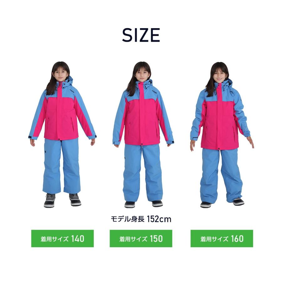 nnoum 子ども用スキーウェア　スノーボードウェア 　150cm NNOUM スキーウェア キッズ ジュニア 上下セット スノーウェア
