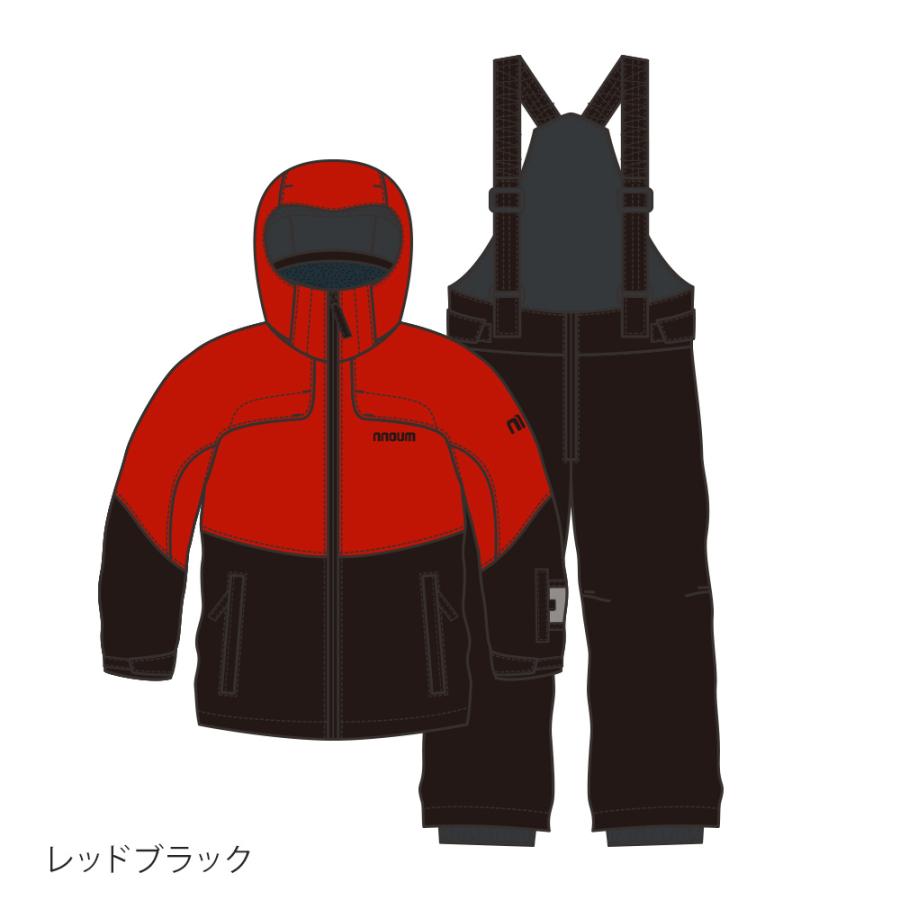 NNOUM スキーウェア キッズ ジュニア 上下セット 【3年着られる】ハイ