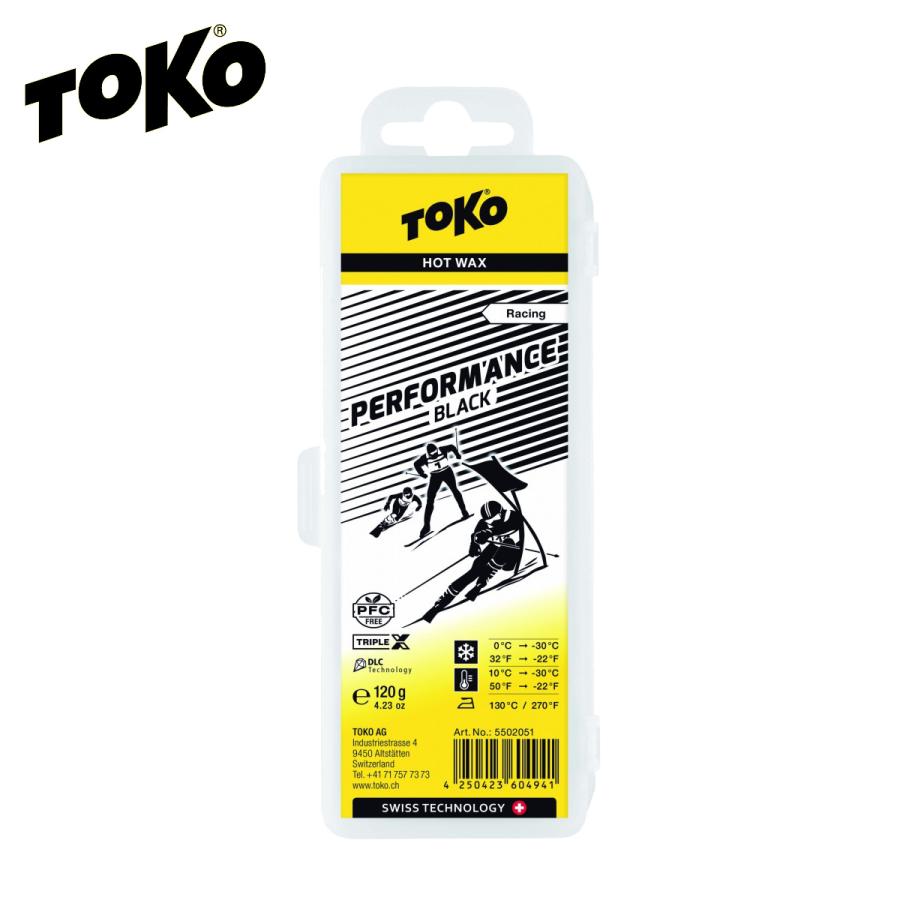 TOKO〔トコ 奉呈 ワックス〕 2022 Racing Performance ブラック 120g 数量は多い スノボ FREE 固形 スキー スノーボード 5502051 PFC