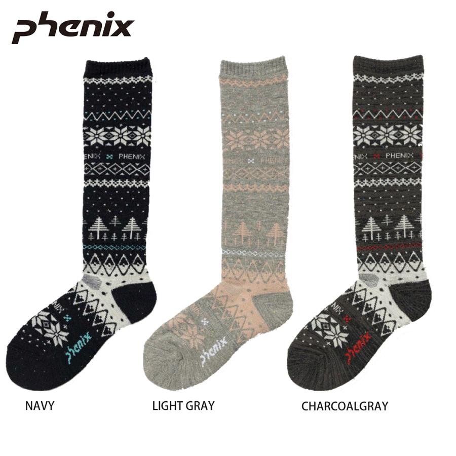 PHENIX 〔フェニックス レディース ソックス〕＜2022＞Snow Patterned Socks / PSB88SO60