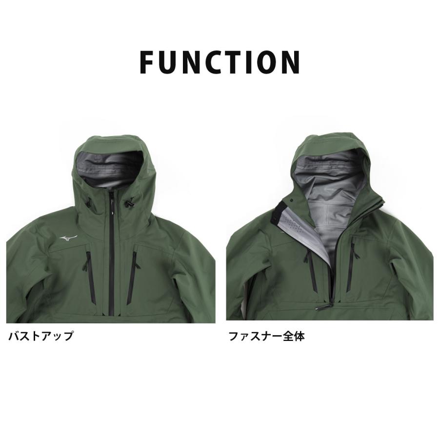 スキー ウェア ジャケット メンズ レディース MIZUNO ミズノ＜2024＞Z2ME2330 / FREE SKI SHELL PULL OVER PARKA｜tanabesp｜11