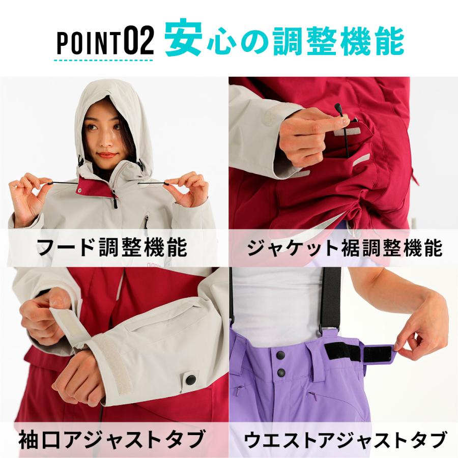 スノーボード、スキーウェア 女性用 160サイズ NNOUM スキーウェア レディース スノーウェア スノーボードウェア 女性