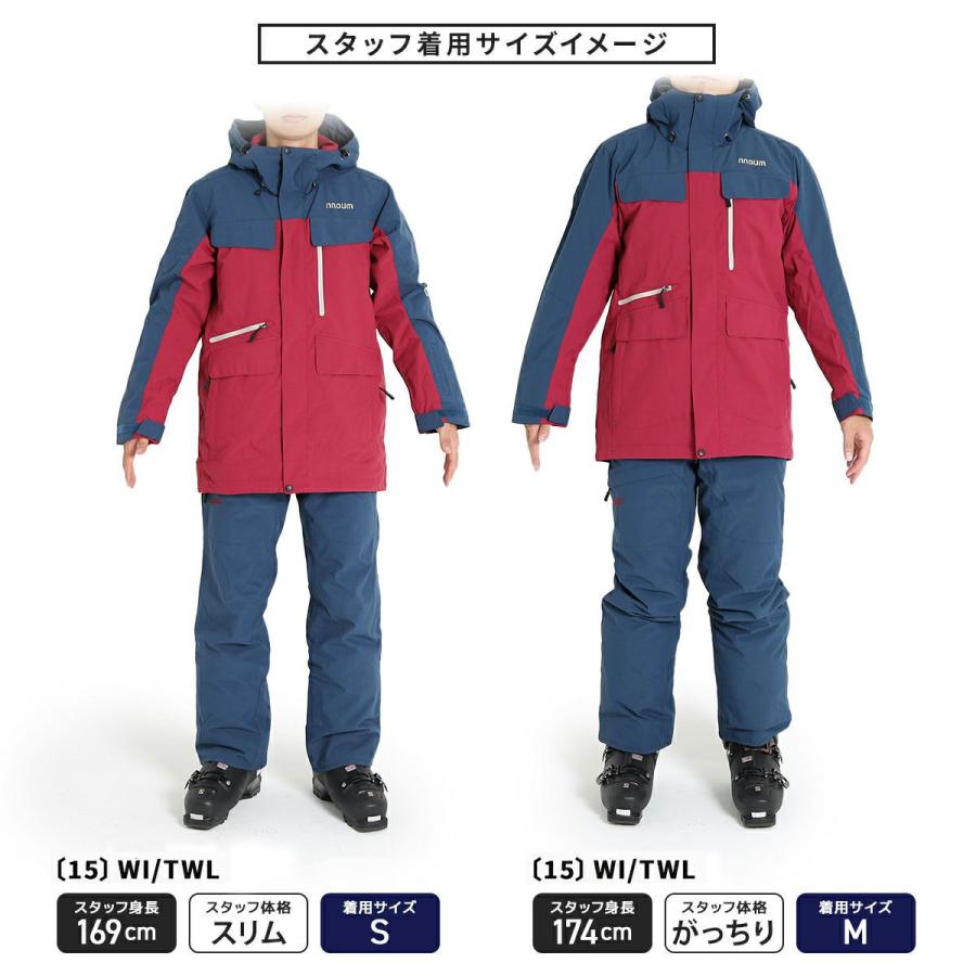 NNOUM スキーウェア メンズ スノーボードウェア スキーウエア