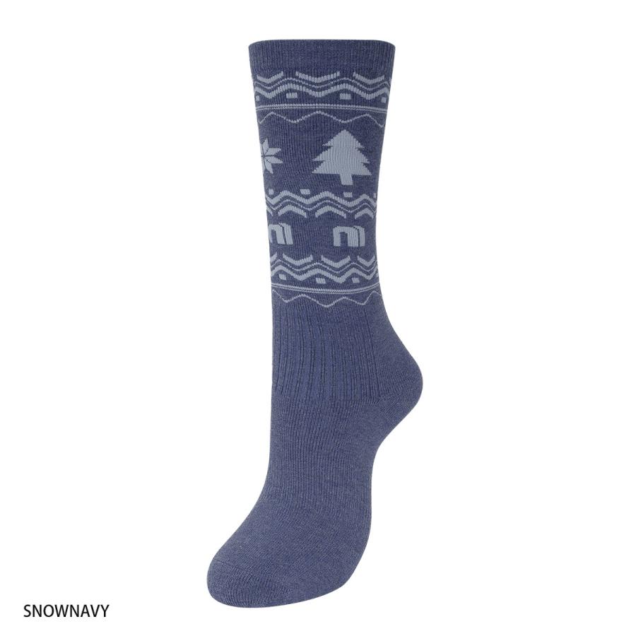 スキー スノーボート ソックス レディース 靴下 防寒 NNOUM ノアム 22-24 クッション性 おしゃれ かわいい 選べるカラバリ ハイソックス | NNOUM | 17