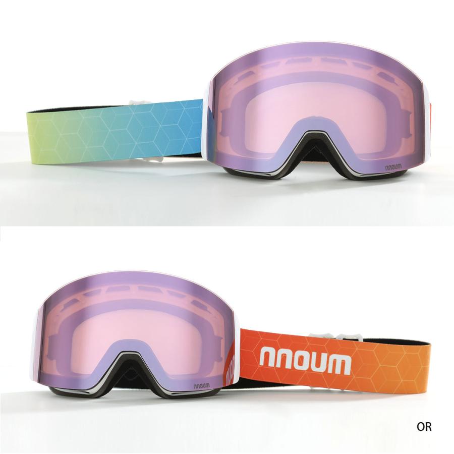 NNOUM スキーゴーグル スノーボード メガネ 眼鏡対応 フレームレス