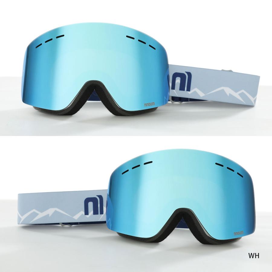 スキー ゴーグル スノーボード スノボー スノボ メンズ レディース メガネ 眼鏡対応 フレームレス NNOUM ノアム 曇り止め加工 uvカット  収納袋付き｜tanabesp｜11
