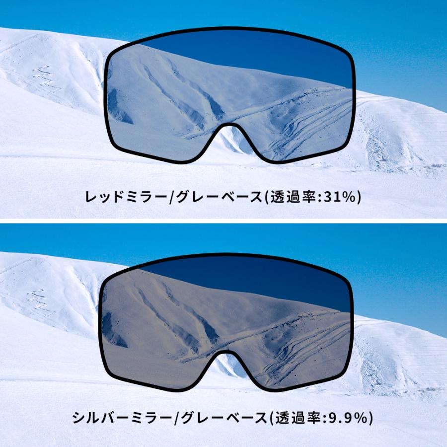 スキーゴーグル スノーボード メガネ 眼鏡対応 フレームレス 平面ダブルレンズ NNOUM ノアム B 曇り止め加工 uvカット 収納袋付き【送料無料】 | NNOUM | 20