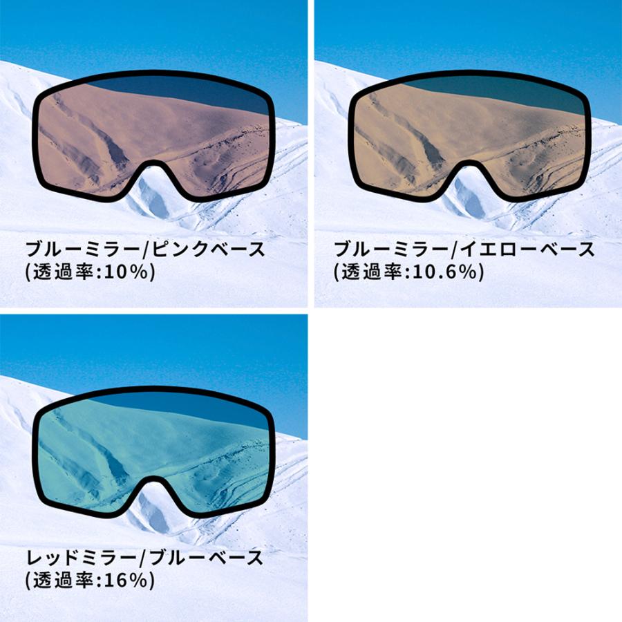 スキーゴーグル スノーボード メガネ 眼鏡対応 フレームレス 平面ダブルレンズ NNOUM ノアム B 曇り止め加工 uvカット 収納袋付き【送料無料】 | NNOUM | 21