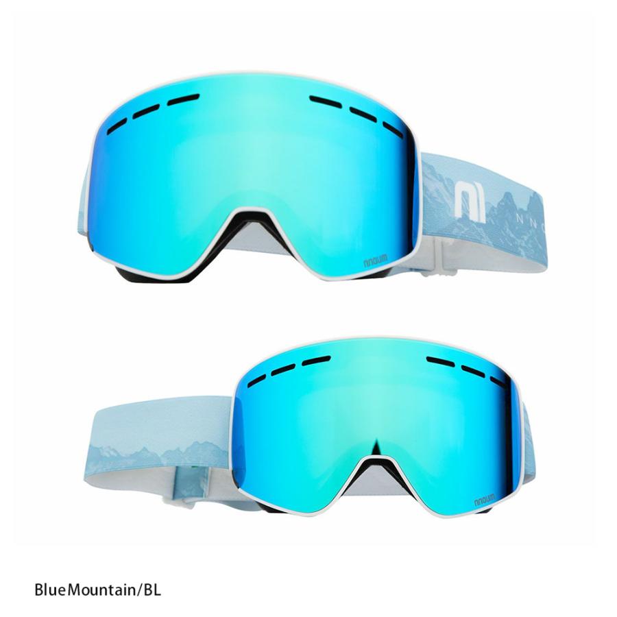 スキーゴーグル スノーボード メガネ 眼鏡対応 フレームレス 平面ダブルレンズ NNOUM ノアム B 曇り止め加工 uvカット 収納袋付き【送料無料】 | NNOUM | 10