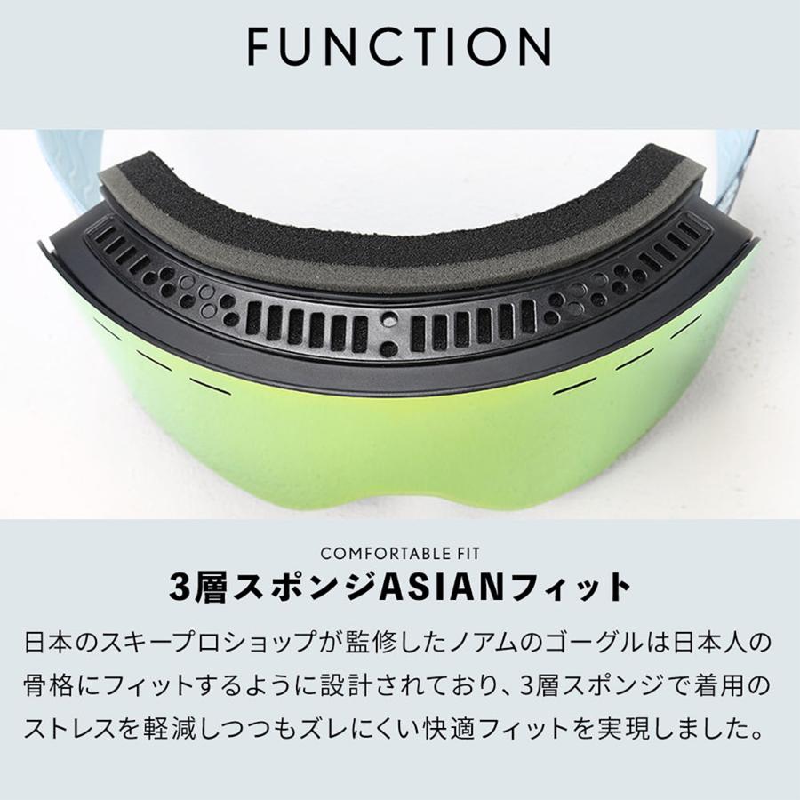 スキーゴーグル スノーボード メガネ 眼鏡対応 フレームレス 平面ダブルレンズ NNOUM ノアム B 曇り止め加工 uvカット 収納袋付き【送料無料】 | NNOUM | 16