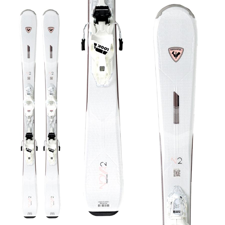 ROSSIGNOL ロシニョール スキー板 / レディース＜2024＞NOVA 2 XPRESS + XPRESS W 10 GW WHT/SPKL ビンディング セット 取付無料 グリップウォーク対応｜tanabesp｜02