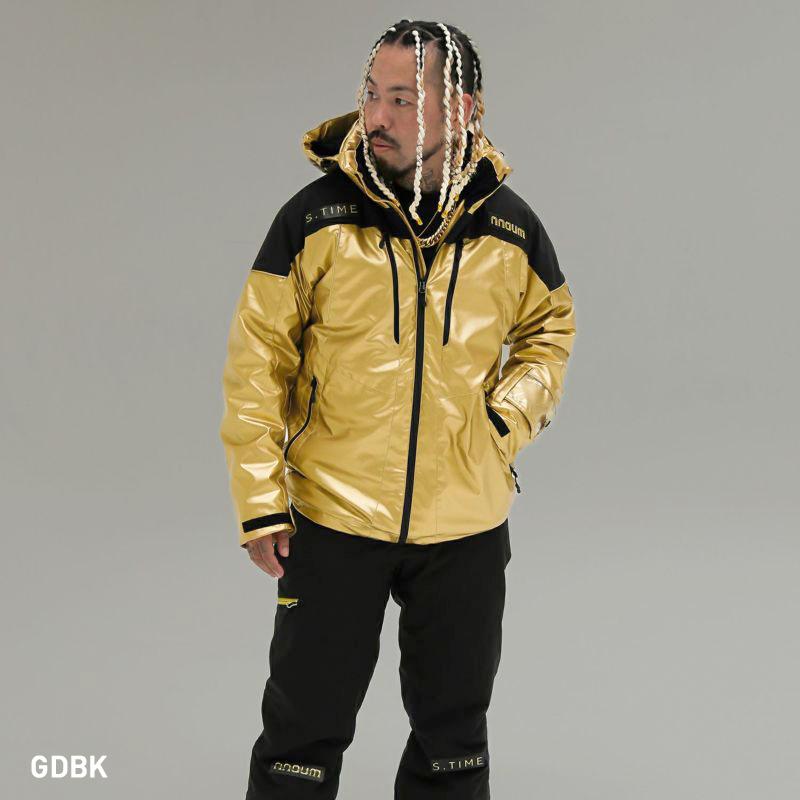 NNOUM ノアム スキー ウェア メンズ 上下セット＜2023＞STIME×nnoum NN22FTP02MGD S.TIMEコラボ スキーウェア エスタイム×ノアム〔SA〕 NN22FTP02MGD TIMEコラボ スキーウェア 裏地は保温性 伸縮性があり着心地も抜群