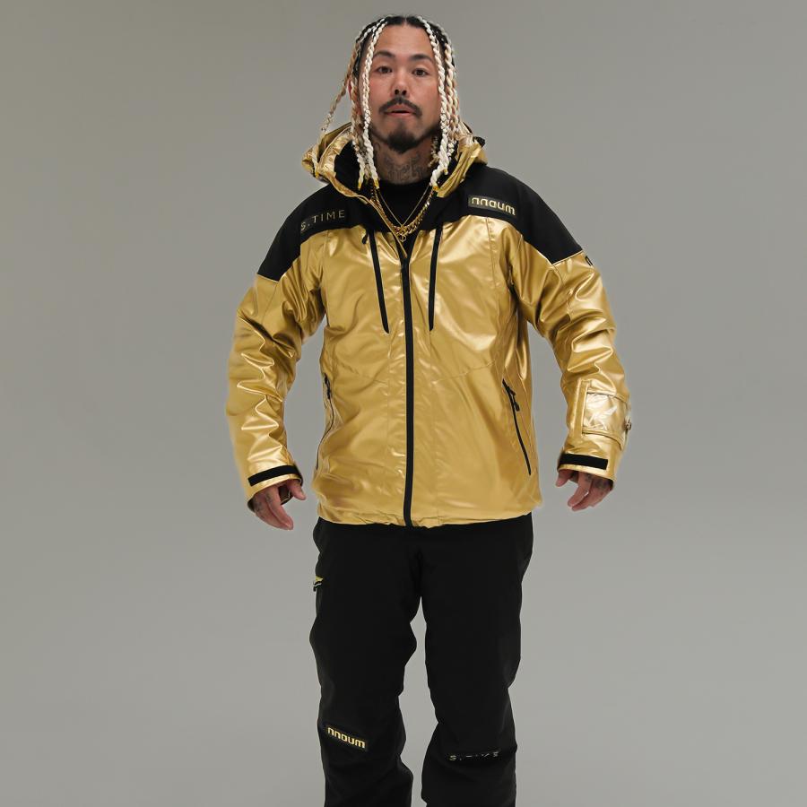 NNOUM ノアム スキー ウェア メンズ 上下セット＜2023＞STIME×nnoum NN22FTP02MGD S.TIMEコラボ スキーウェア エスタイム×ノアム〔SA〕 NN22FTP02MGD TIMEコラボ スキーウェア 裏地は保温性 伸縮性があり着心地も抜群