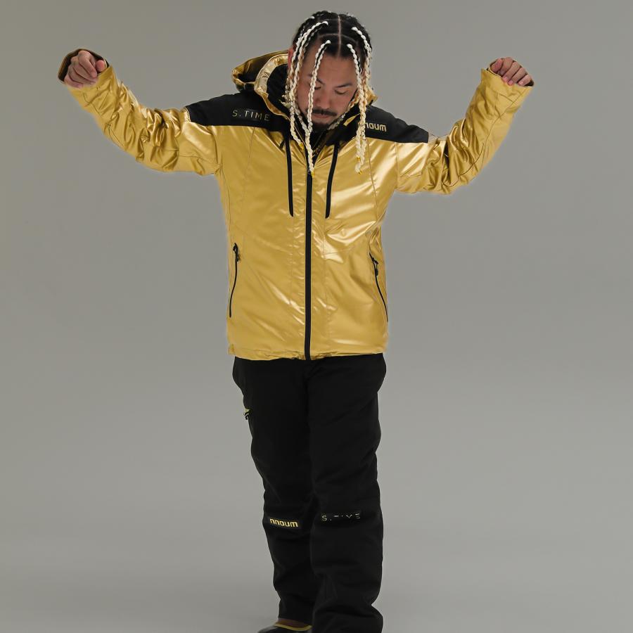 最安値❕ NNOUM ノアム スキー ウェア メンズ 上下セット＜2023＞STIME×nnoum NN22FTP02MGD S.TIMEコラボ スキーウェア エスタイム×ノアム〔SA〕 【K2275334510】(14900円)