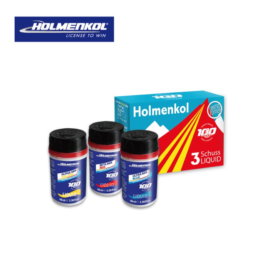 HOLMENKOL ホルメンコール ワックス 24039 スリーシャスリキッド イエロー/レッド/ブルー 3×100ml 液体 スキー スノーボード  スノボ : cd77331 : スキー専門店タナベスポーツ - 通販 - Yahoo!ショッピング