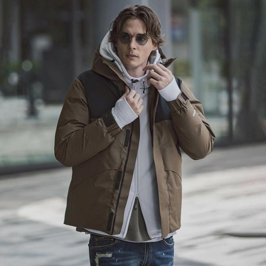 エントリでP10倍!19日〜 スキー ウェア ジャケット メンズ PHENIX フェニックス＜2023＞POO-22048 / BLOCKING DOWN JACKET GTX 約 PHENIX DOWN JACKET TEX