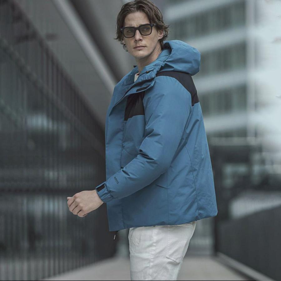 エントリでP10倍!19日〜 スキー ウェア ジャケット メンズ PHENIX フェニックス＜2023＞POO-22048 / BLOCKING DOWN JACKET GTX 約 PHENIX DOWN JACKET TEX