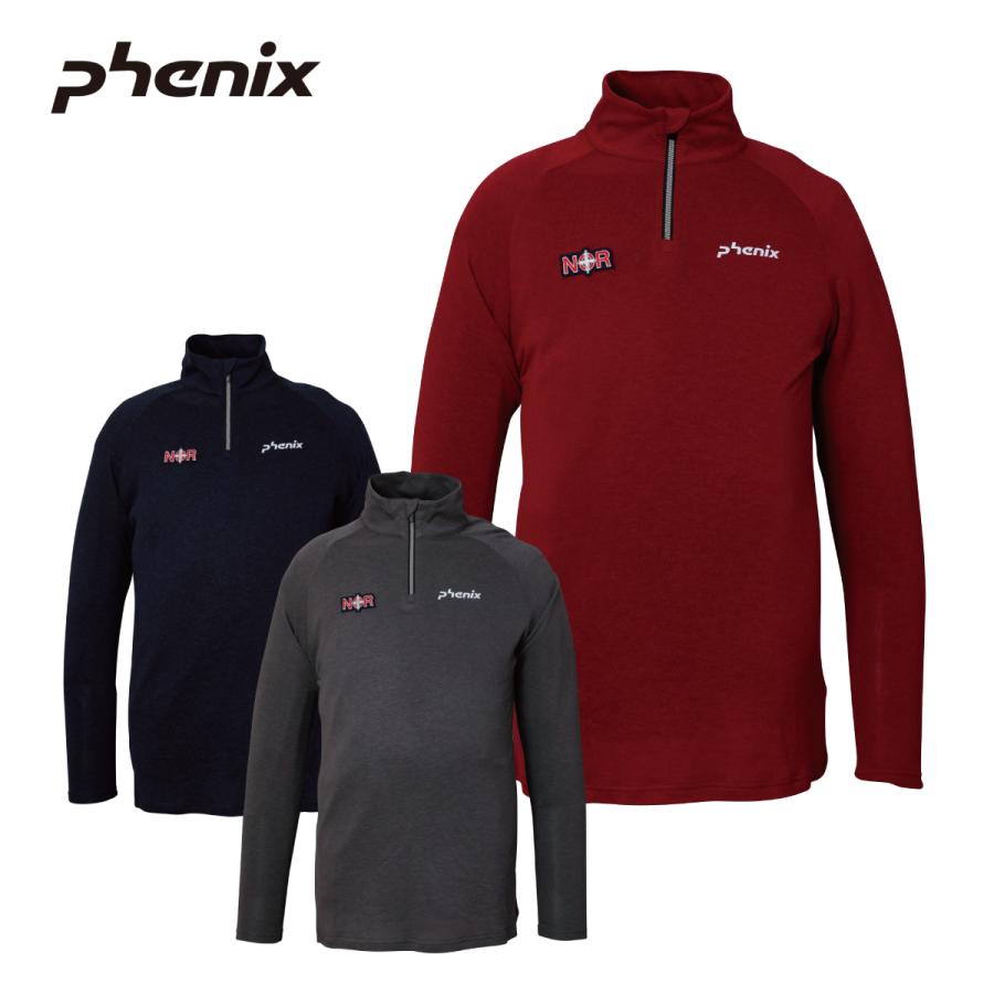 【15日限定！全品P10倍！】フェニックス PHENIX スキー アンダーウェア シャツ メンズ＜2024＞ ESM23LS10A / GT Touring 1/2 Zip Tee | フェニックス（スポーツ）