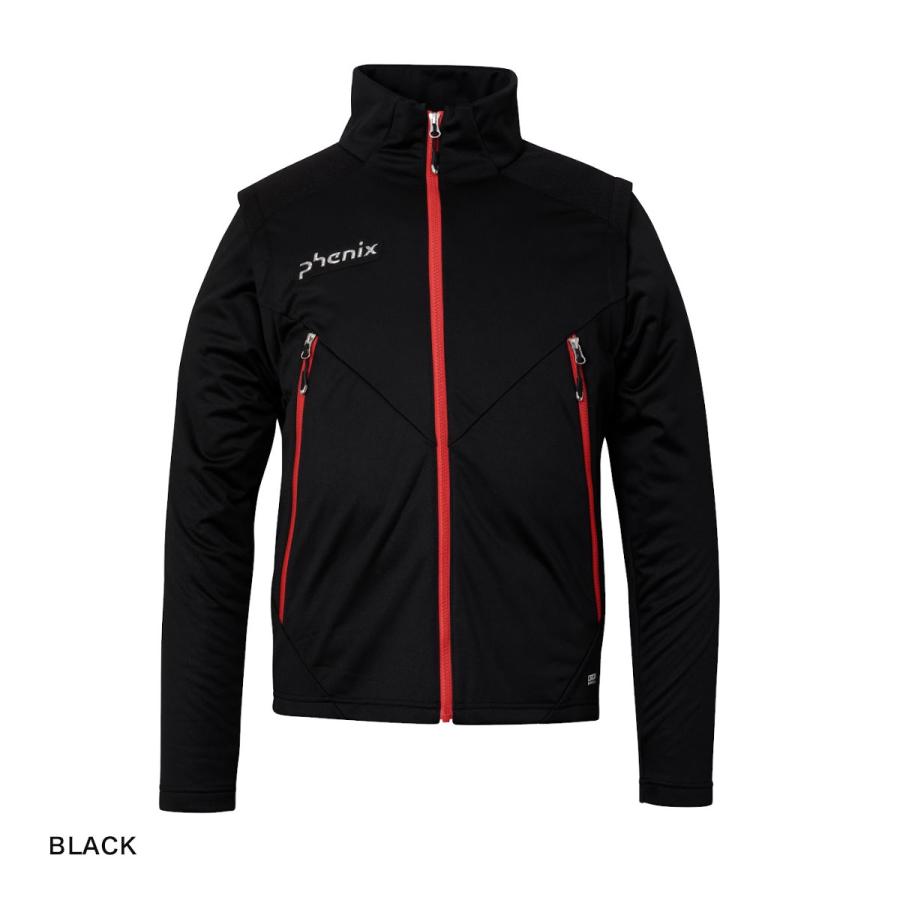 新品 フェニックス PHENIX スキーウェア ソフトシェルジャケット 黒 M